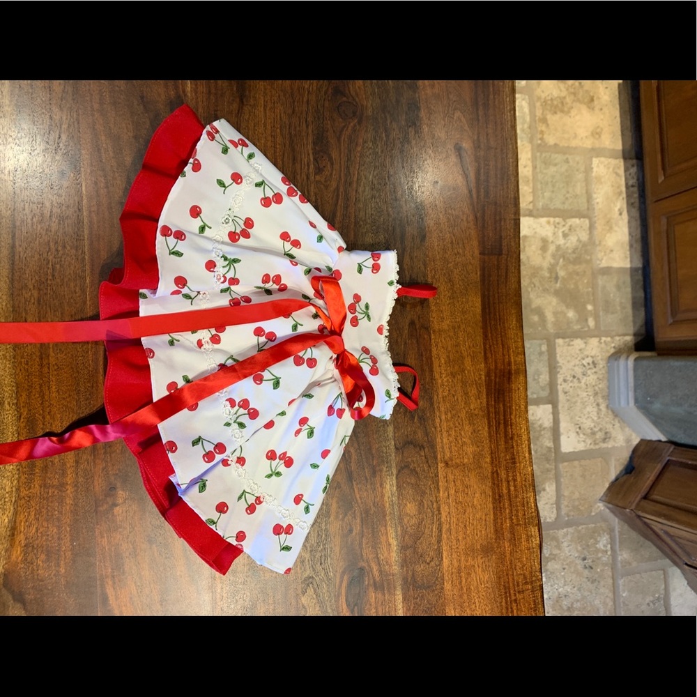 Cute Cherry Print Baby Dress Size 6 Months